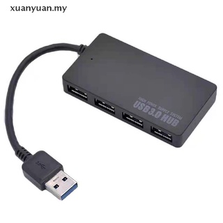Xuan USB 3.0 portátil PC de alta velocidad externo 4 puertos adaptador divisor USB expansor.