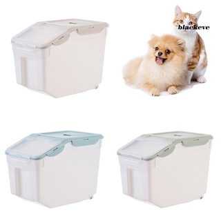 Be-10Kg Pet perro gatos barril de alimentos sellado contenedor a prueba de humedad cubo de almacenamiento (2)