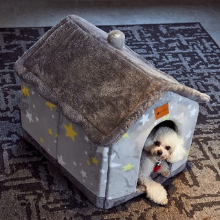 Barry1 invierno cálido gato cama lavable perrera casa cachorro cueva sofá cama alfombrilla para perros pequeños medianos cesta cómodo gatito peluche productos para mascotas/Multicolor (6)