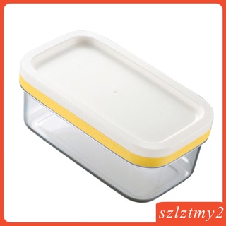[Galendale] plástico mantequilla plato mantequilla caja de mantequilla guardián contenedor cortador con tapa