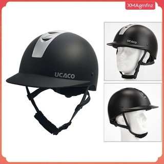 casco ecuestre de seguridad protectora para niños, gorra ajustable, equipo ligero