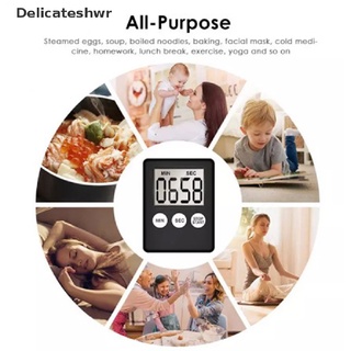 [delicateshwr] reloj magnético de cocina temporizador cuadrado cuenta regresiva reloj despertador sueño cronómetro temporizador caliente