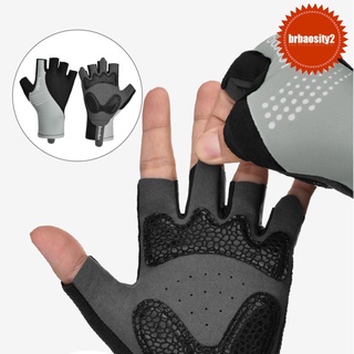 Brbaosity2 guantes De Ciclismo acolchados De medio Dedo antideslizantes transpirables Mtb carretera/Bicicleta
