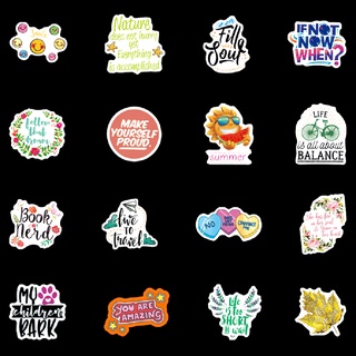 [tinchilinghb] 100pc Excitation Inspirational Stickers Snowboard Laptop Luggage Guitar Suitcase [HOT]