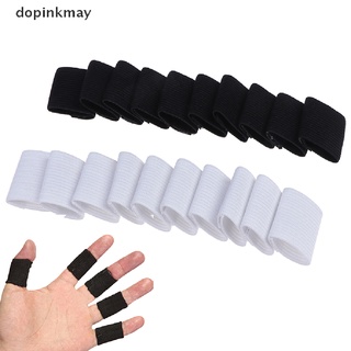 dopinkmay 10pcs manga de dedo deportes baloncesto apoyo envoltura elástica protector de soporte soporte cl