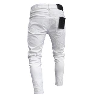 Pantalones ajustados de mezclilla ajustados/pantalones vaqueros delgados para hombre/motocross (6)