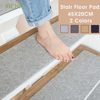 richie 45x20cm alfombra de escalera autoadhesiva alfombras de piso escalera almohadilla 7/14pcs puede cortar fondo pegajoso diy antideslizante alfombra de paso/multicolor