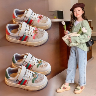 2021Primavera y otoño nuevas zapatillas de deporte para niños superficie de malla zapatos blancos marca de moda para niñas zapatos deportivos casuales para niños (1)