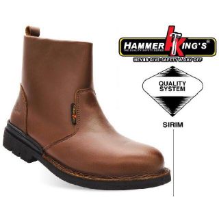 100% ORIGINAL HAMMER KING'S HK - 13006 Safety Shoes High Cut Outdoor / Quality System SIRIM ,Kasut Kerja