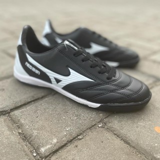 Mizuno Fortuna X Morelia Grade Ori Vietnam negro-blanco Futsal zapatos de importación de deportes