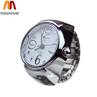 Mr reloj de cuarzo elástico con anillo para hombres y mujeres joyería regalos (5)