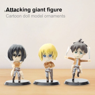 6 unids/set soporte de postura animación figura base diseño de múltiples estilos anime attack on titan modelo figura para colección