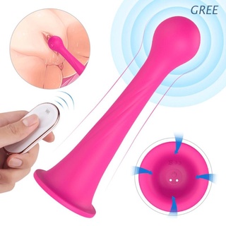 Vibrador de 9 frecuencias de metal con Ventosa suave masajeador Estimulador recargable Para adultos juguete sexual Para parejas mujeres