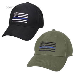 gorra de beisbol azul tambra1/delgada/azul con bandera para policía/gorra de béisbol