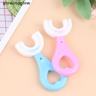 Glwg Baby Toothbrush Children Teeth Oral Care Cleaning Brush Silicone Baby Toothbrush Glow