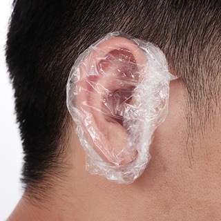 MICL 100pcs Waterproof Ear Cover Bath Shower Salon Ear Protector Hair Dyeing Earmuffs 210824 (8)