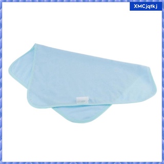 almohadillas impermeables reutilizables para cama de incontinencia, lavables, incontinencia, alta absorción, color rosa y azul claro (1)