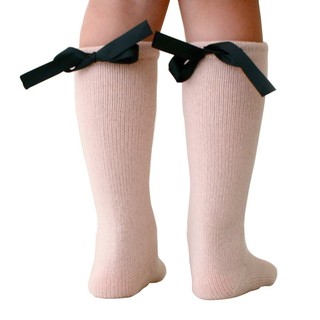 Calcetines para niñas/calcetines de rodilla con lazo alto/calcetines para bebés/calcetines de tubo largo para niños/calentador