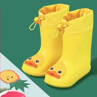 Botas de lluvia para niños bebé pequeño pato amarillo no-