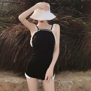 Nuevo traje de baño de compras para mujeres con cubierta conservadora Bikini de vientre ajustado sin espalda Internet celebridad primavera calientebikiniTraje de baño (7)