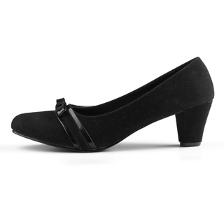 Gzn Gazzani - mujer Formal zapatos de trabajo Pantofel zapatos de trabajo para las mujeres servicio universitario negro tacones altos 5 cm tacones (4)