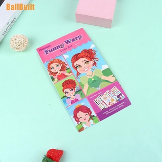 [Bui] 9 unids/set pegatinas DIY lindo pegatinas niños rompecabezas juegos Make-a-Face Princess LT