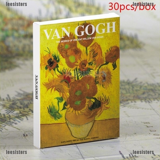 30sheets/lote Van Gogh postal vintage Van Gogh pinturas postales/tarjeta de felicitación