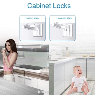 10 unids/set Universal Invisible fácil de instalar niños cajones a prueba de bebé gabinete cerraduras
