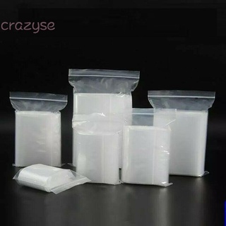 100 unids/set de bolsas transparentes de tamaño pequeño, bolsas de plástico, agarre holgado, autoadhesivo, resellable (1)