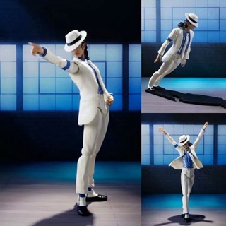 Shf Michael Jackson Criminal Moon Walk colección figuras de acción adornos de escritorio (1)