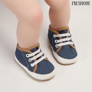freshone zapatillas de deporte antideslizantes de lona de piel sintética para bebés/niños/zapatos para caminar