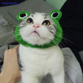 7I Handmade DIY Pet Cat Dog Creative Frog Design Hat Warm Knitted Hat Gift for Pets