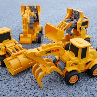 hfz niños niños bulldozer transformación construcción vehículo modelo niños regalos juguete