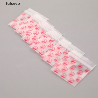 [fulseep] 100 bolsas mini ziplock de plástico con cremallera bolsa de embalaje de pastillas bolsas dsgc
