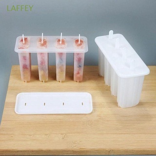 LAFFEY Reusable Ice Cream Mold Frozen Ice Maker Frozen Ice Cube DIY Kitchen Tools Funny 4 Grids Homemade Lolly Mould/Multicolor