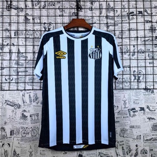 Camiseta de fútbol negra 21-22 Santos FC Fora Branco
