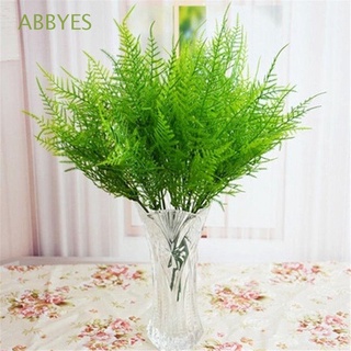 abbyes'casa oficina deor arbustos de plástico verde planta decorativa flor artificial espárragos helecho hierba floral 7 tallos/multicolor