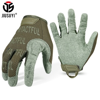 Jiusuyi guantes tácticos de dedo completo guante de los hombres manoplas ejército militar Paintball Airsoft tiro ciclismo transpirable Microf