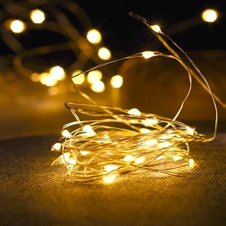 lote de cobre led luces de hadas 1m funciona con batería led cadena de luz de navidad boda fiesta decoración