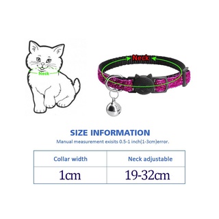 MAGIC ajustable collares de gato hebilla colgante campana Collar (2)