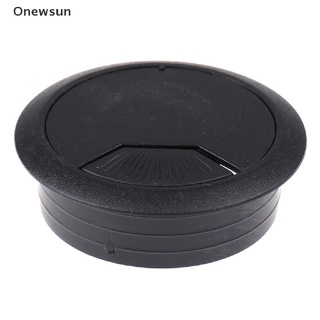 [Onewsun] 50 mm computadora escritorio ojal tapa de mesa cubierta agujero salida Cable de alambre de plástico venta caliente