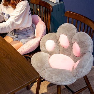 Cojín de pata de gato perezoso sofá silla de oficina cojín oso pata caliente piso lindo asiento almohadilla oso pata medio cerrado para comedor dormitorio confort silla luna (8)