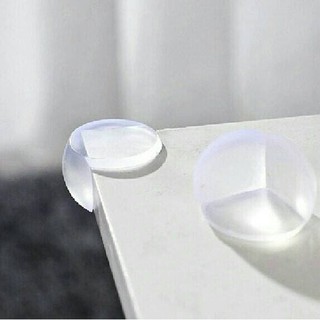 Esquina de seguridad de silicona mesa ovalada transparente codo Protector transparente de silicona muebles