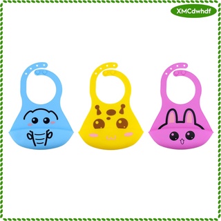 baberos de silicona cómodos/botón de alimentación suave para bebés