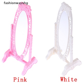 [fashionwayshg] 1 pieza de muñeca de maquillaje espejo rosa giratorio muebles de fiesta para muñeca diy accesorios [caliente]