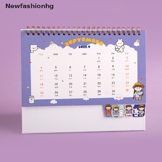 (newfashionhg) kawaii escritorio calendario plan cuaderno lindo grande escritorio niñas corazón calendario libro en venta (8)