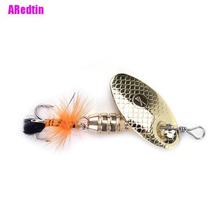 [ARedtin] Señuelo de pesca cuchara cebo ideal para pesca de trucha perca lucio giratorio (4)