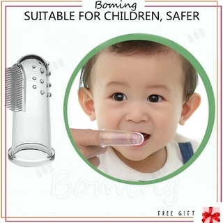 cepillo de dientes de silicona suave para niños/cepillo de dientes de dedo