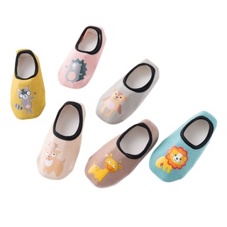 la bebé niños de algodón de dibujos animados antideslizante barco calcetín lindo impresión niños recién nacidos piso calcetines (7)