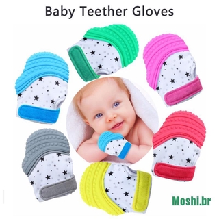 Moshi 1 pza guante De bebé ajustable Mordedor con estampado De estrella Para dentición De bebés